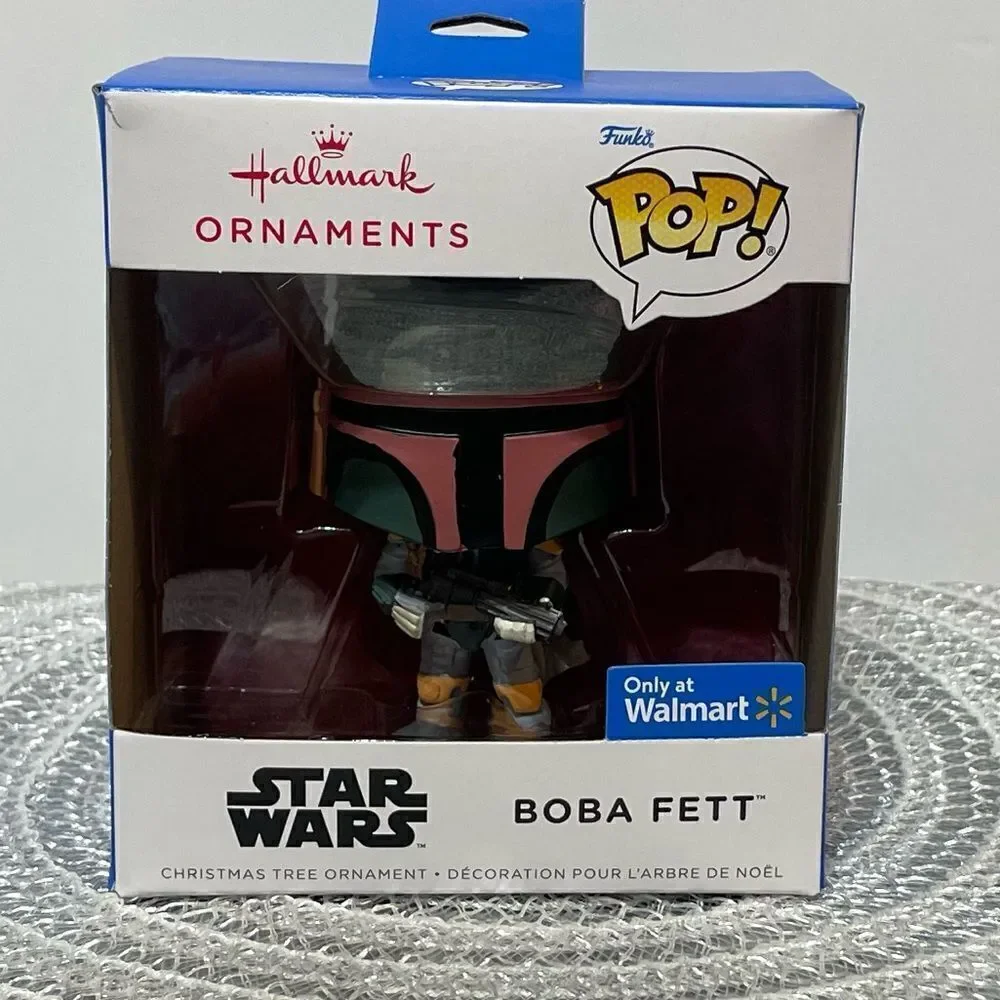 Hallmark Star Wars Boba Fett Funko POP Ornament NWT